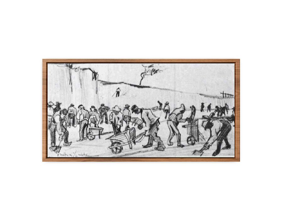 Sand Diggers in Dekkersduin near The Hague By Vincent Van Gogh Streched canvas