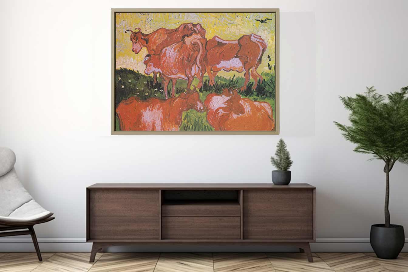 Cows Painting By Vincent Van Gogh