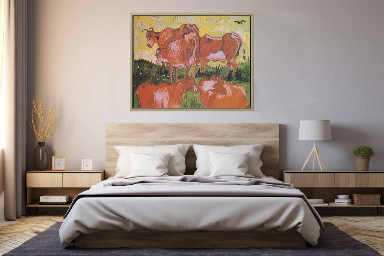 Cows Painting By Vincent Van Gogh