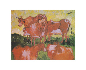 Cows Painting By Vincent Van Gogh