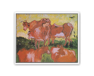 Cows Painting By Vincent Van Gogh Art Print