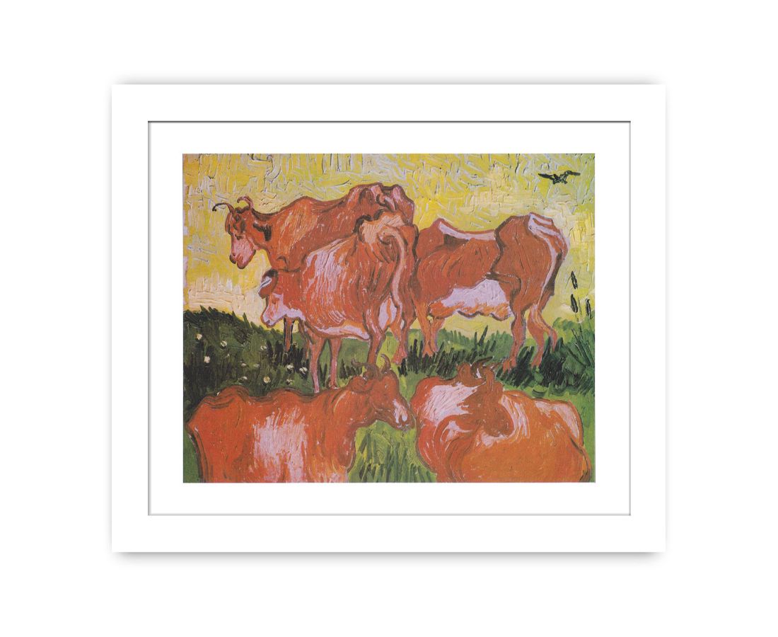 Cows Painting By Vincent Van Gogh Famous painting