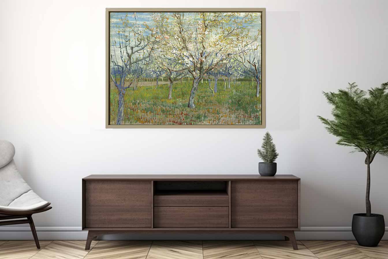 Pink & The White Orchard By Vincent Van Gogh