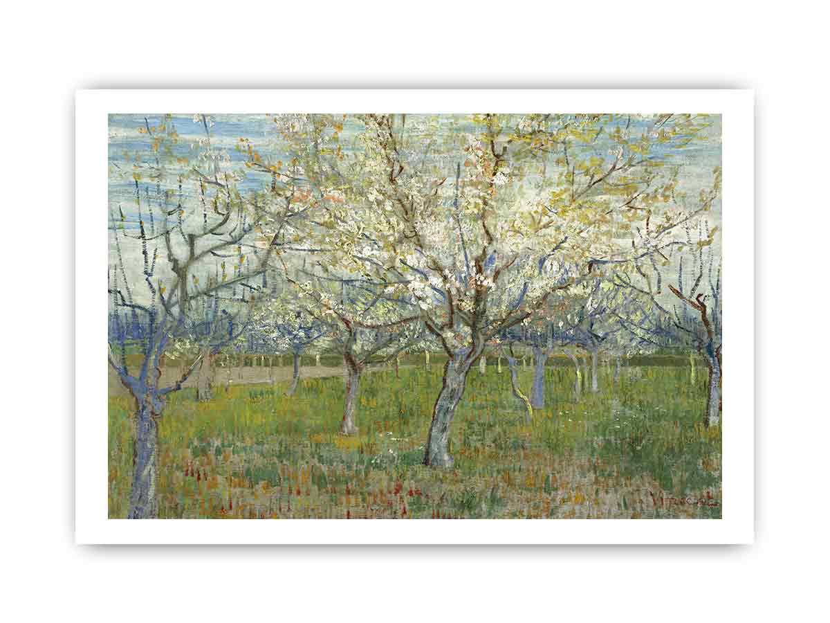 Pink & The White Orchard By Vincent Van Gogh