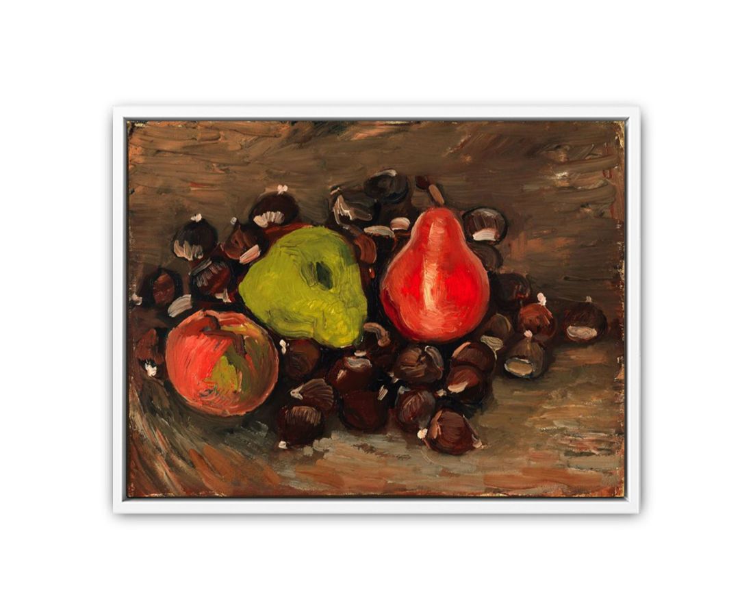 Still Life with Fruit and Chestnuts By Vincent Van Gogh Art Print
