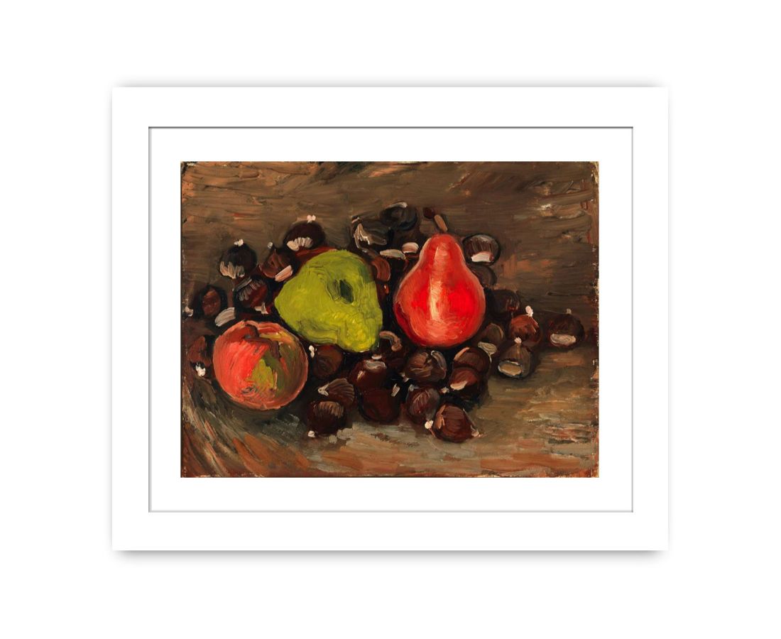 Still Life with Fruit and Chestnuts By Vincent Van Gogh Famous painting