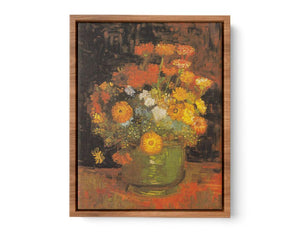 Flowers in vase by Van Gogh Streched canvas