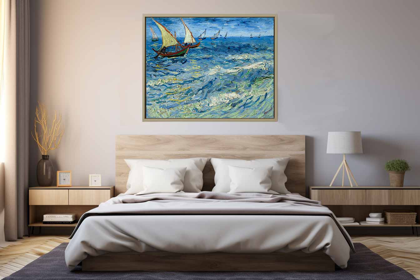Seascape Boats Painting By Vincent Van Gogh
