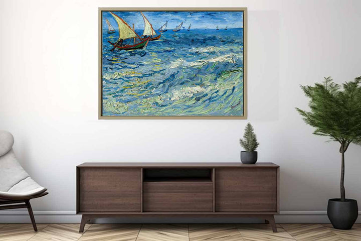 Seascape Boats Painting