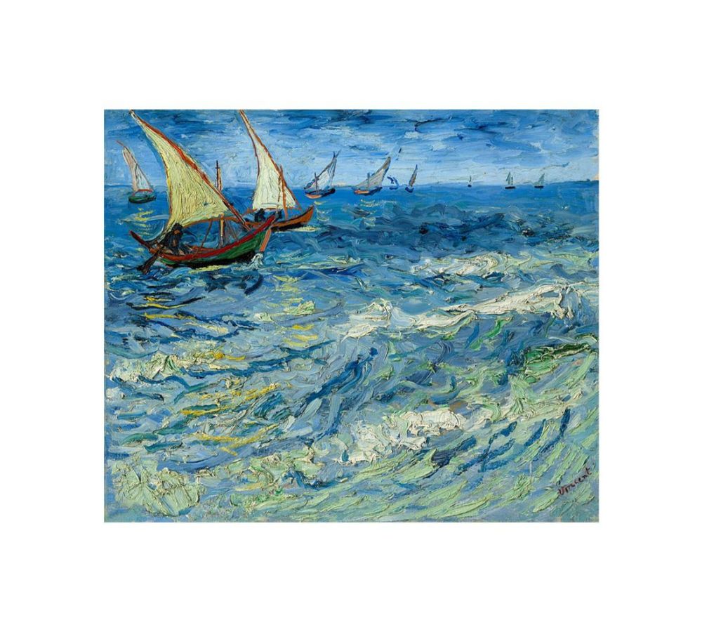 Seascape Boats Painting By Vincent Van Gogh