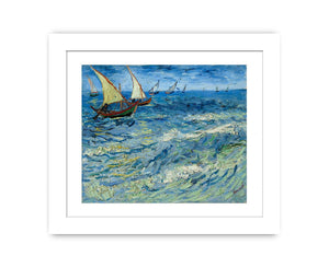 Seascape Boats Painting By Vincent Van Gogh Famous painting