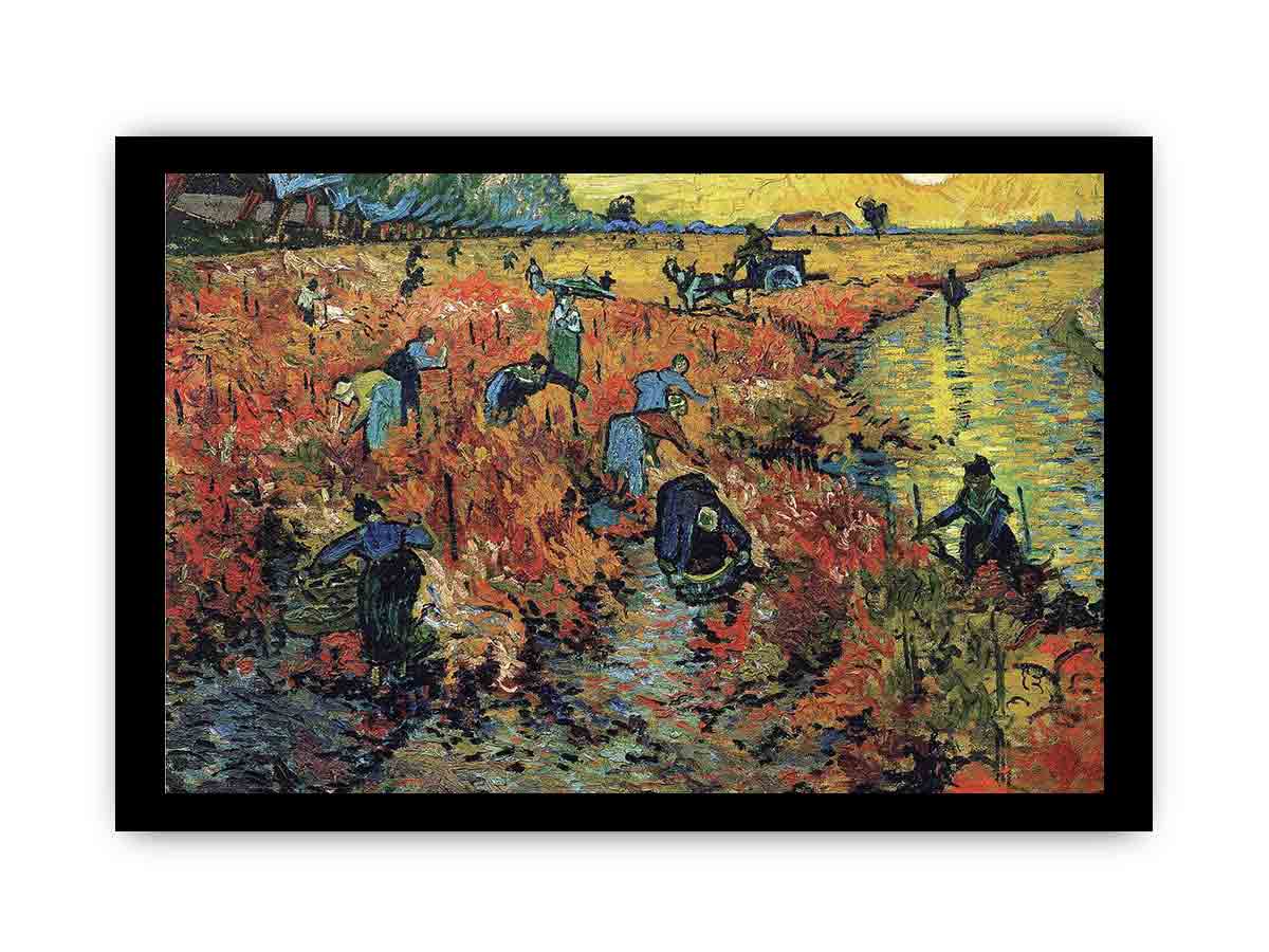 The Red Vineyard / Red Vineyard at Arles (Montmajour) By Vincent Van Gogh