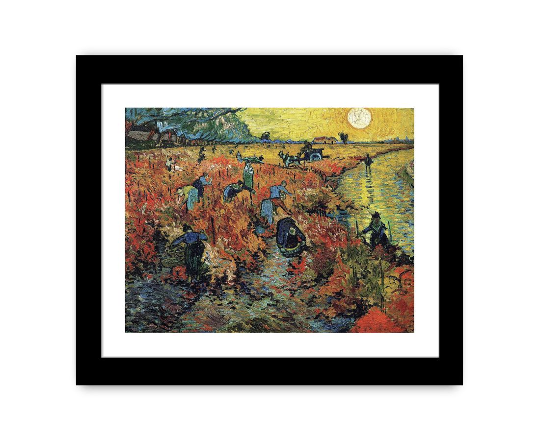 The Red Vineyard / Red Vineyard at Arles (Montmajour) By Vincent Van Gogh Canvas Print