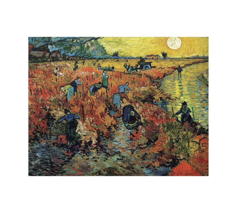 The Red Vineyard / Red Vineyard at Arles (Montmajour) By Vincent Van Gogh