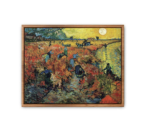The Red Vineyard / Red Vineyard at Arles (Montmajour) By Vincent Van Gogh Streched canvas