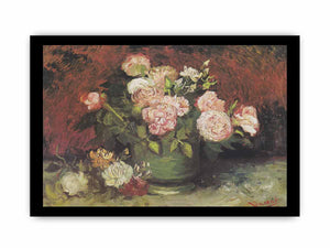 Bowl with Peonies and Roses By Vincent Van Gogh