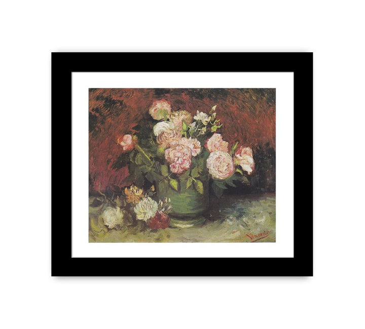 Bowl with Peonies and Roses