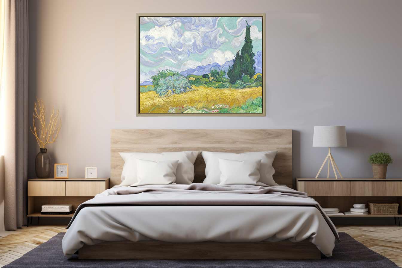 Wheat Field with Cypresses By Vincent Van Gogh