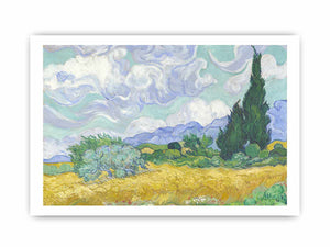 Wheat Field with Cypresses By Vincent Van Gogh