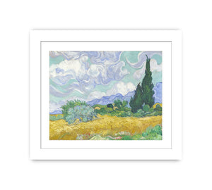 Wheat Field with Cypresses By Vincent Van Gogh Famous painting