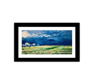 Wheat Field under Clouded Sky By Vincent Van Gogh Canvas Print