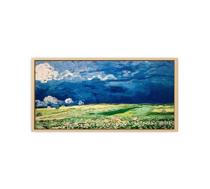 Wheat Field under Clouded Sky By Vincent Van Gogh Artwork