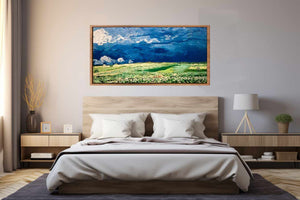 Wheat Field under Clouded Sky By Vincent Van Gogh