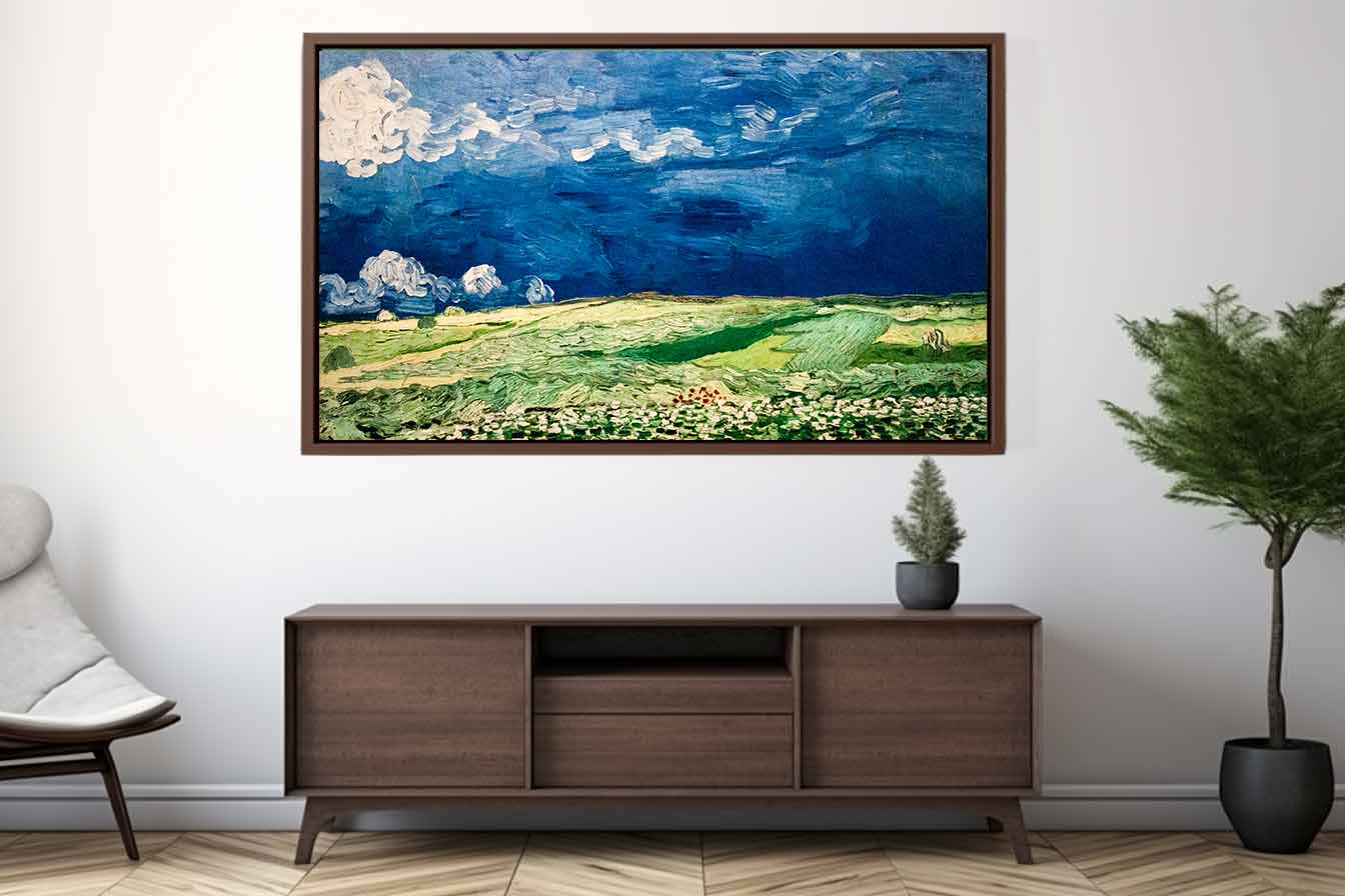 Wheat Field under Clouded Sky By Vincent Van Gogh