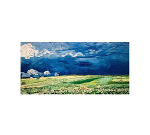 Wheat Field under Clouded Sky By Vincent Van Gogh