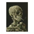 Skull With Burning Cigarette By Vincent Van Gogh