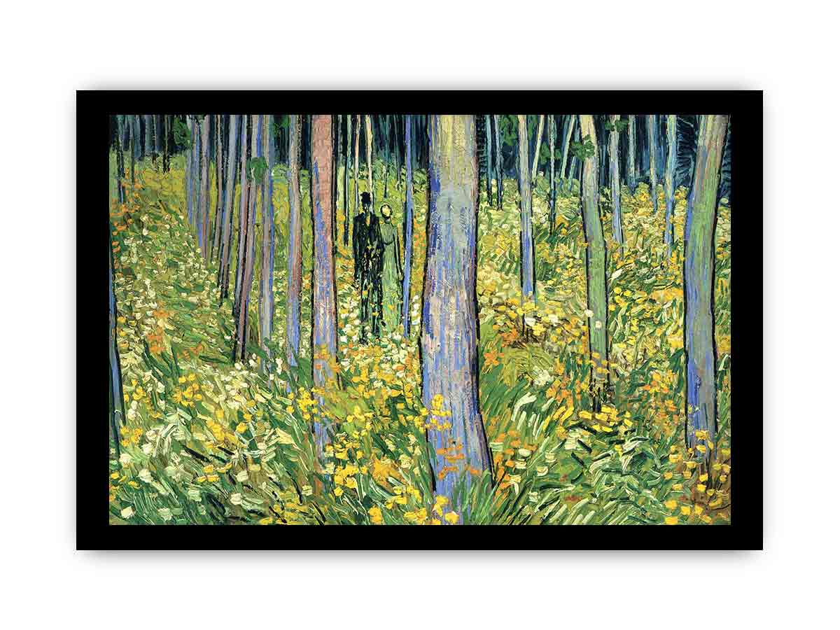 Undergrowth with Two Figures By Vincent Van Gogh