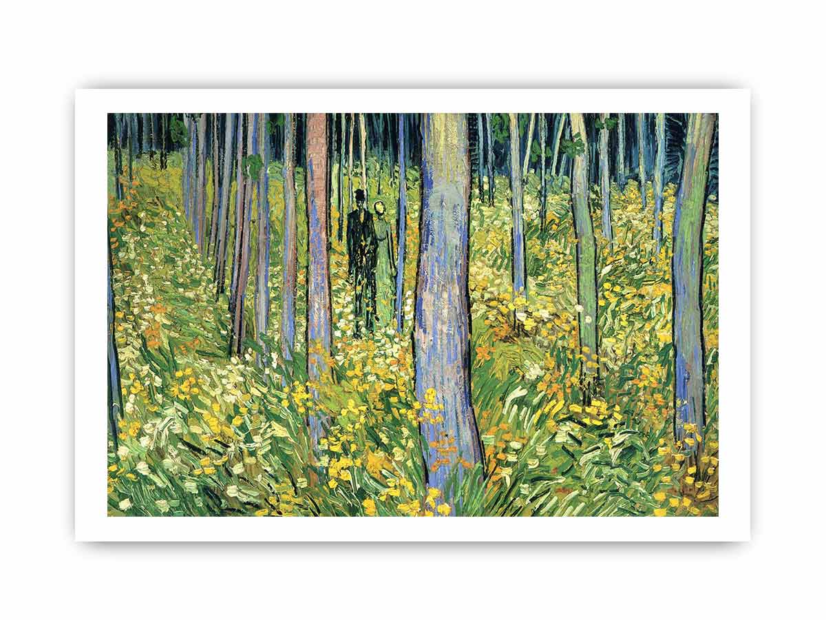 Undergrowth with Two Figures By Vincent Van Gogh