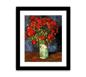 Vase with Red Poppies By Vincent Van Gogh Canvas Print