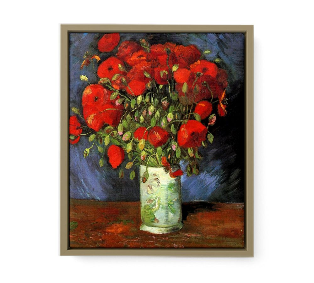 Vase with Red Poppies By Vincent Van Gogh Oil Painting