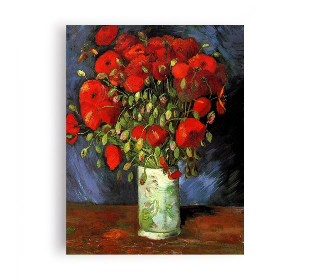 Vase with Red Poppies By Vincent Van Gogh
