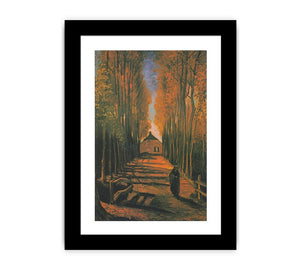 Poplars in autumn By Vincent Van Gogh Canvas Print