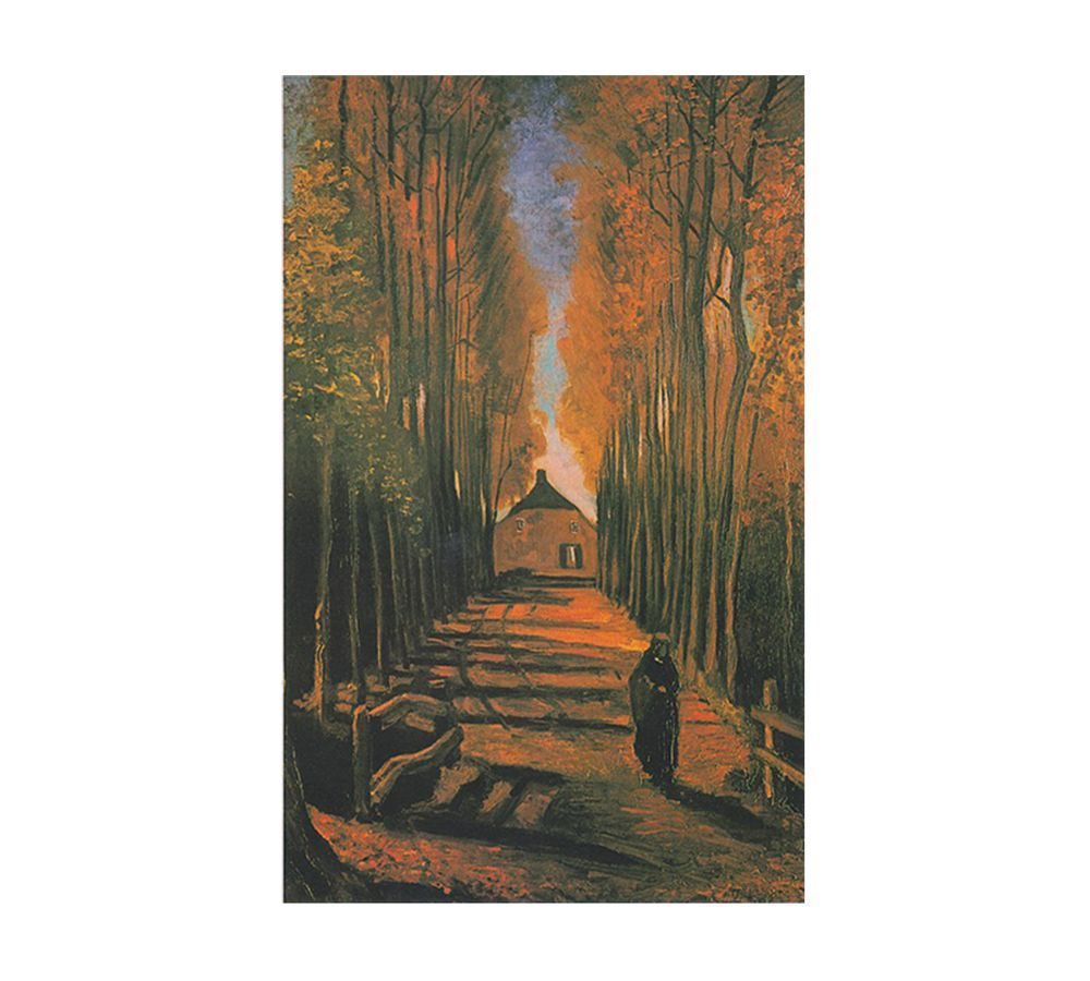 Poplars in autumn By Vincent Van Gogh