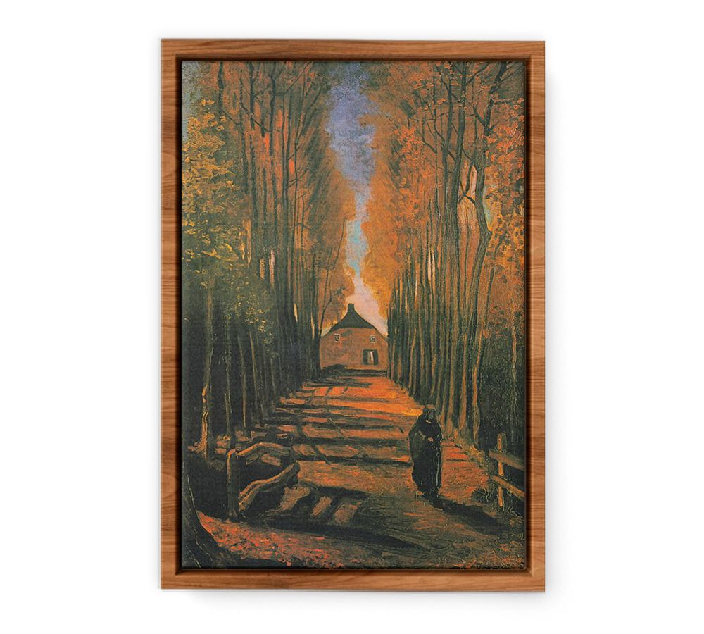 Poplars in autumn By Vincent Van Gogh Streched canvas