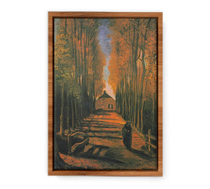 Poplars in autumn By Vincent Van Gogh Streched canvas