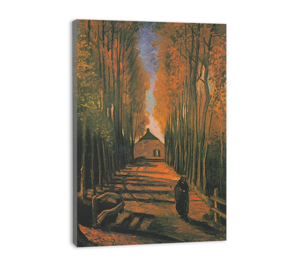 Poplars in autumn By Vincent Van Gogh