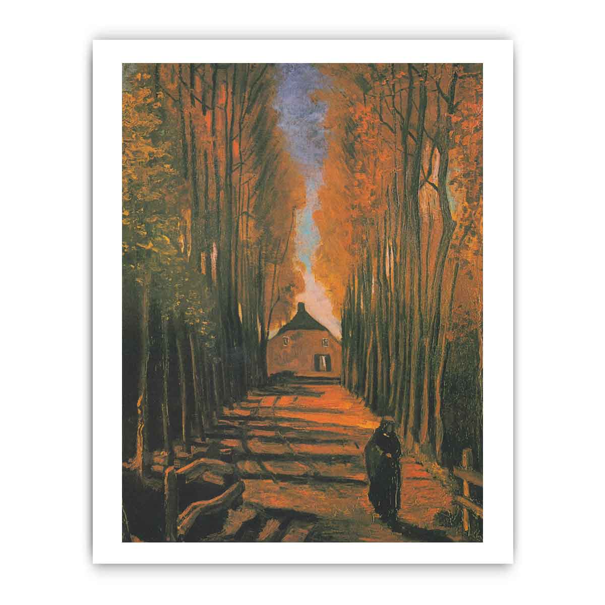 Poplars in autumn By Vincent Van Gogh