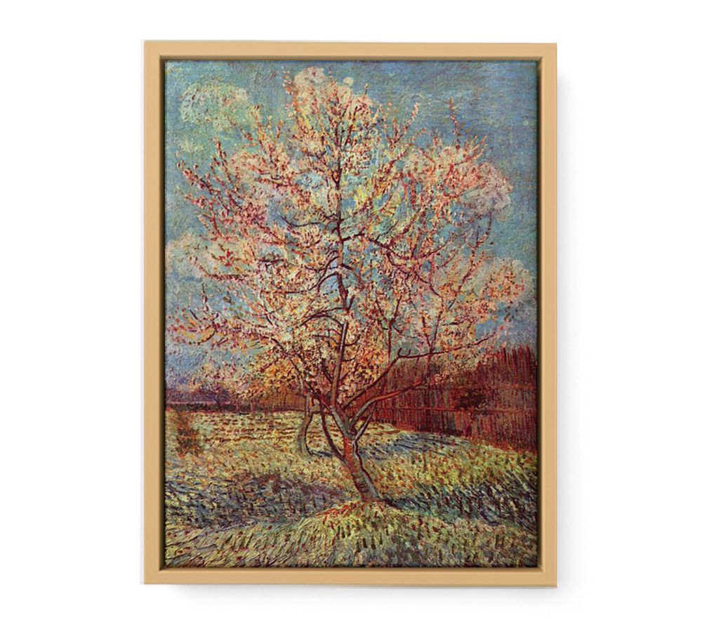 Peach Tree in Blossom / Flowering Peach Tree By Vincent Van Gogh Artwork