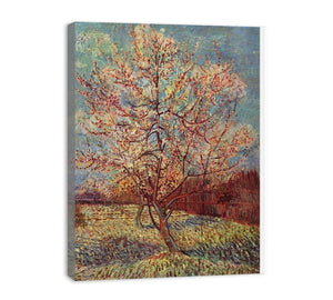 Peach Tree in Blossom / Flowering Peach Tree By Vincent Van Gogh