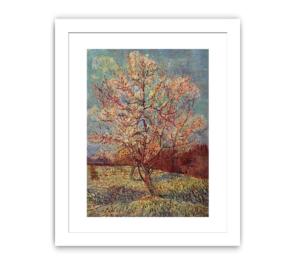 Peach Tree in Blossom / Flowering Peach Tree By Vincent Van Gogh Famous painting