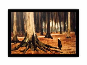 Girl in the Woods By Vincent Van Gogh