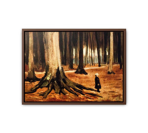 Girl in the Woods By Vincent Van Gogh Famous Painting