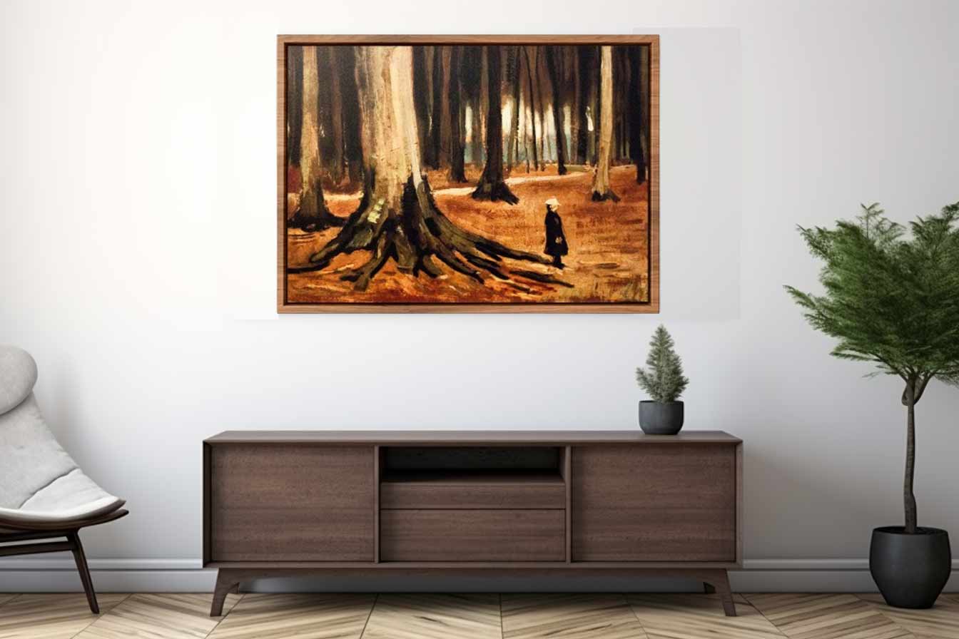 Girl in the Woods By Vincent Van Gogh