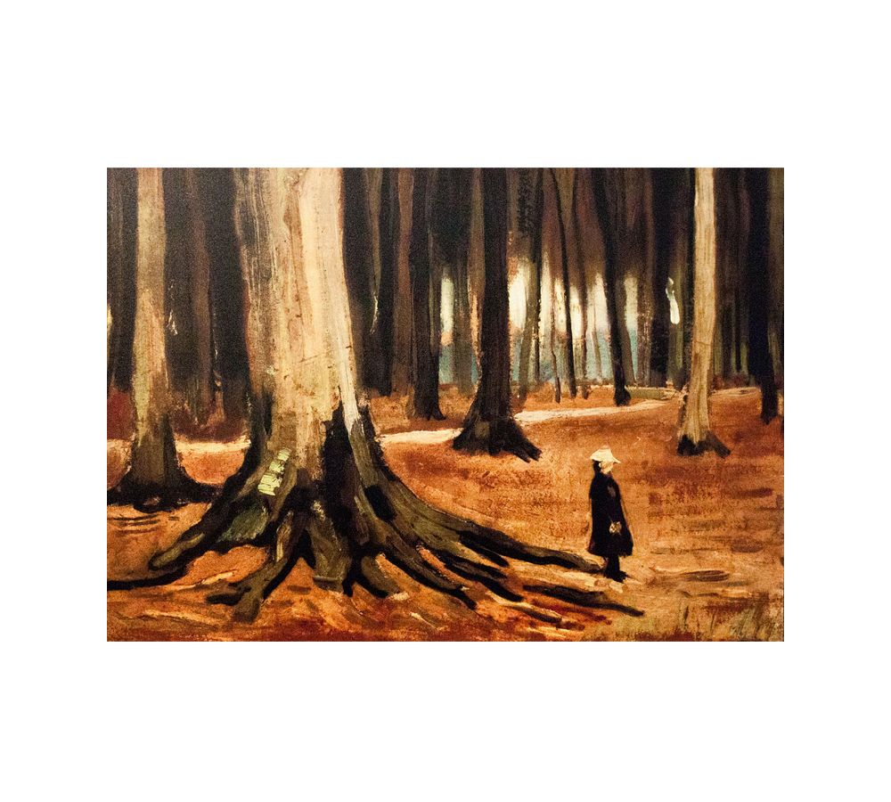 Girl in the Woods By Vincent Van Gogh