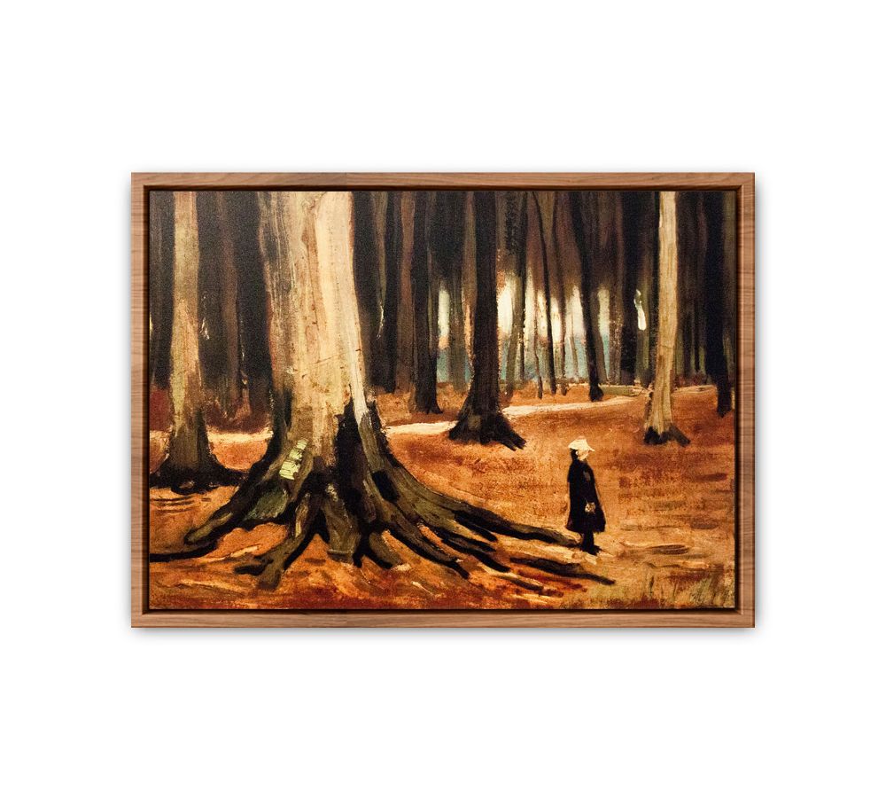 Girl in the Woods By Vincent Van Gogh Streched canvas