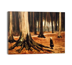 Girl in the Woods By Vincent Van Gogh